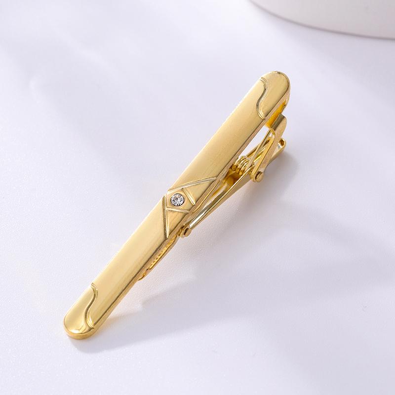 Pince à cravate en métal couleur or pour hommes mariage cravate pince clip gentleman accessoires pour hommes