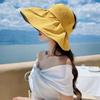 Cappello da Sole in Vinile a Tesa Larga con Parte Superiore Vuota Protezione UV Moda Facile da Abbinare Portatile Cappello da Pescatore a Nuvola
