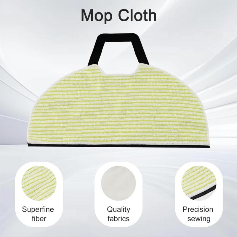 Set of 8 Mop Cloths Sweeping Robot Mop Cloth Sweeping Robot Replacement Part Fabric Texture Mopping Cloth for RV2610WD
