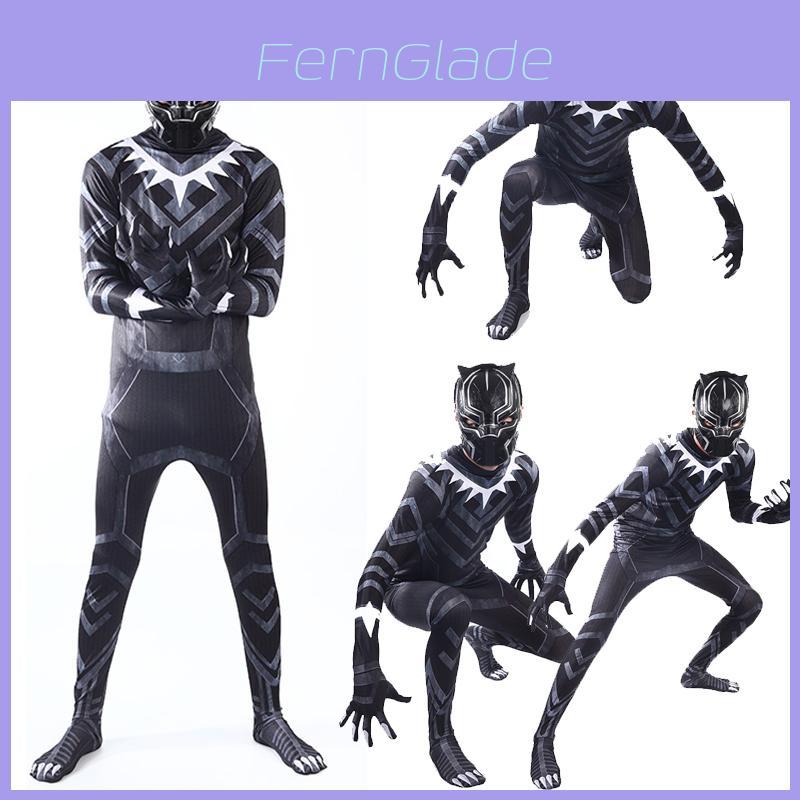 Disfraz de Pantera Negra para adultos y niños para Halloween.