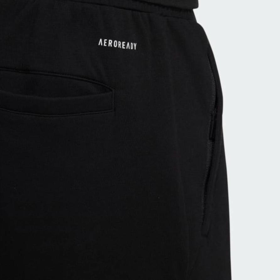 Adidas Contrast Stripe Logo Print Joggers Men Bottoms Black HE7445