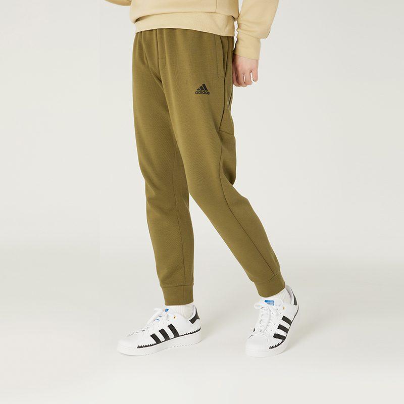 Adidas Knitted Sweatpants Men's Olive Moderate Skinny Pants H39225