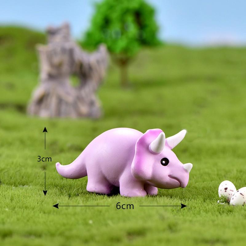 4Pcs/set Dinosaur Animal Miniatures Resin Ornaments Diy Fairy Garden Decoration Moss Terrarium Micro Landscape