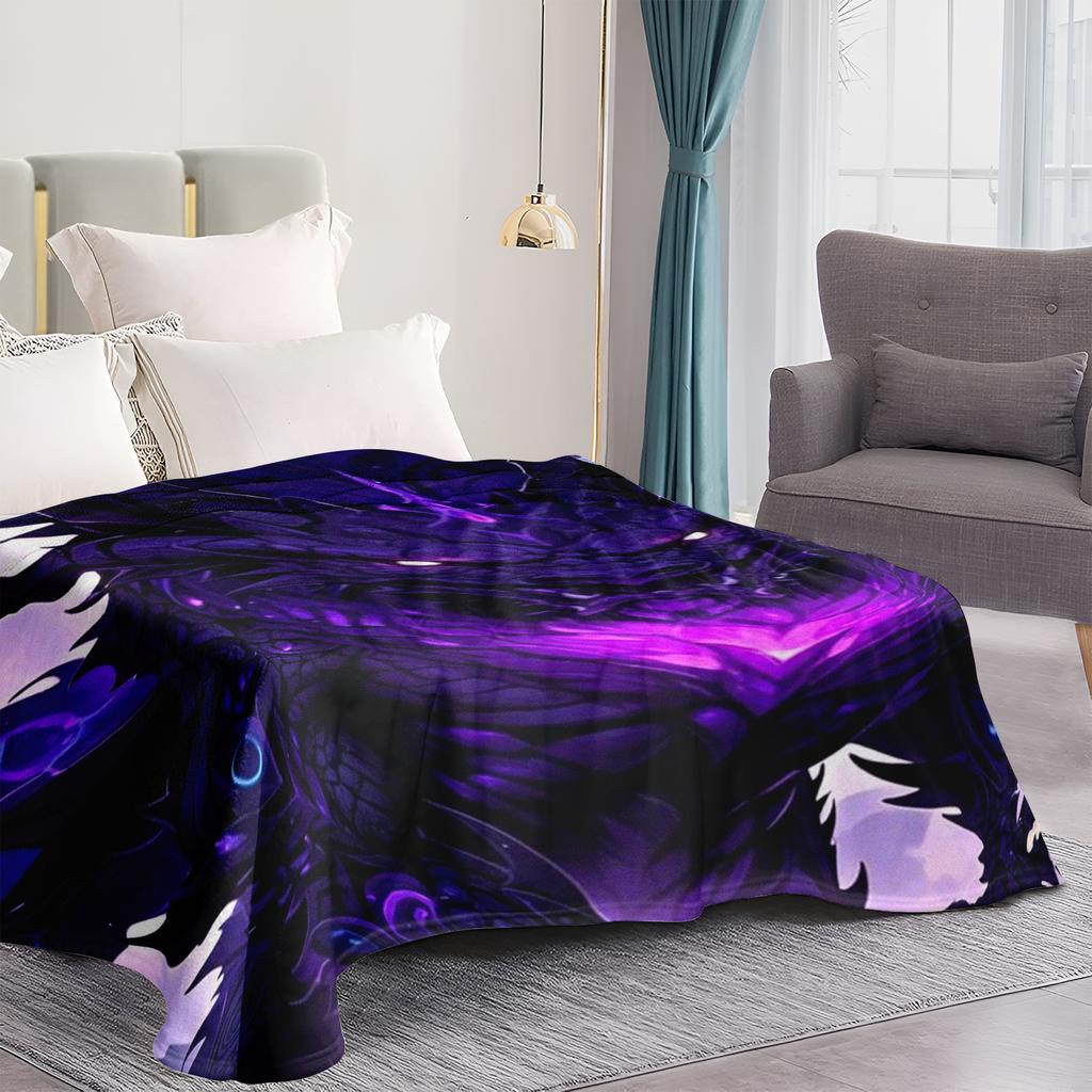 Majestic Purple Dragon Blanket - Soft Cozy Throw with Fantasy Design, Perfect for Home Decor, Unique Gift for Mythology Lovers