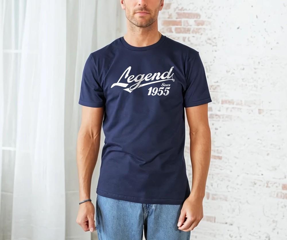 

Legend Since 1955 T-shirt Top Funny 70th Birthday Gift Retro Gift Dad XL