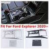 For Ford Explorer  -  Center Control Stalls Gear Shift Box Board Panel Cover Trim ABS Matte /Carbon Fiber Accessories