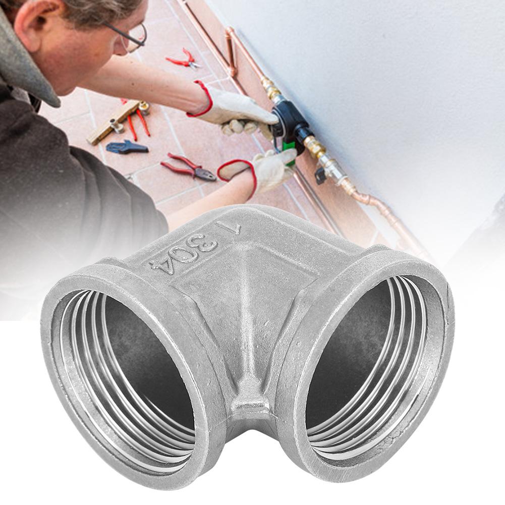 G1in Female Thread Elbow Connector Pipe Fitting Adapter Quick Connector for Plumbing Fuel Gas