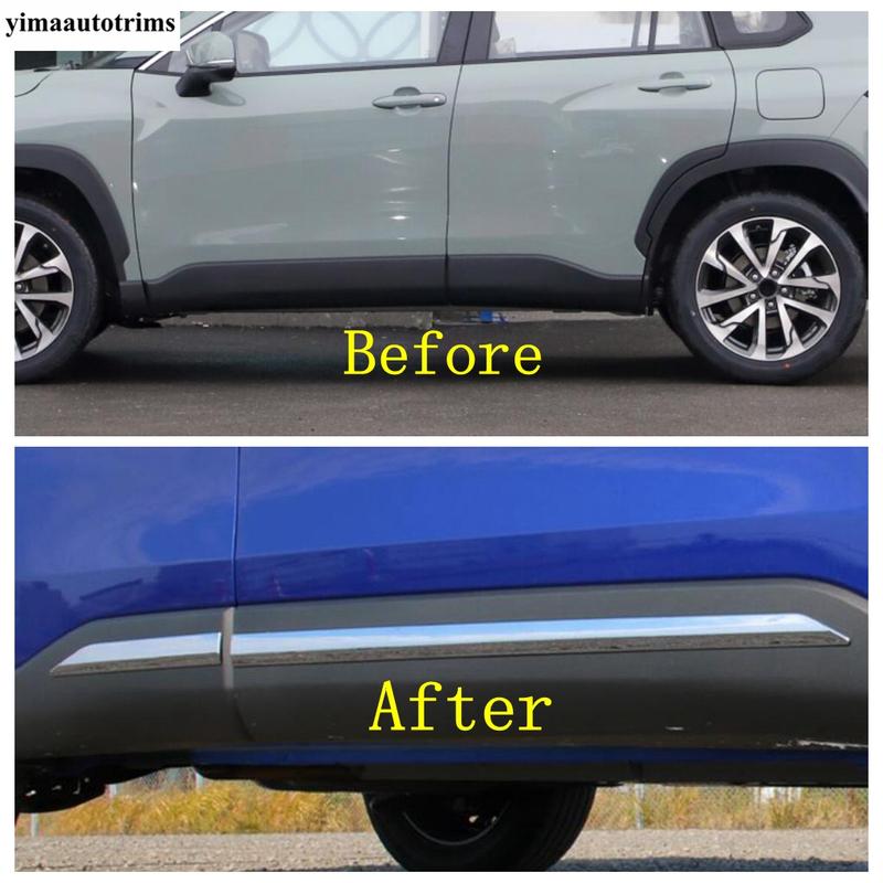 Car Side Body Strip / Rear Trunk Tail Gate Door Strip Protector Cover Trim For Toyota Corolla Cross XG10 - 2025 Accessories
