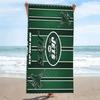 New York Jets Print Beach Towel, Large Soft Quick Dry Towel for Beach Camping Swimming
