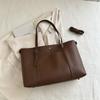 Chic Minimalist Fashion Tote Bag For Women In Black Brown And Khaki Colors