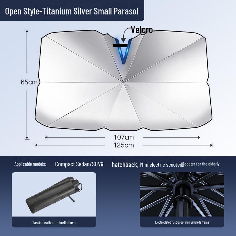 Car Windshield Sunshade – Heat Insulation & Sun Protection Front Cover