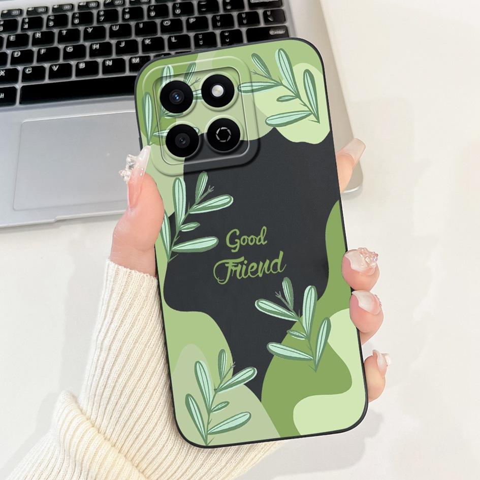For Honor X7c 4G Case ALT-LX2 Shockproof Cover Sweet Girls Love Heart Soft Liquid Silicone Phone Cases For Honor 200 Smart Coque