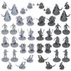 Kit de Miniaturas Fantasia Path Gaming Tipos x 4 para Prática de Pintura e Mesa 28mm Path 40 40 Peças (10 Figuras) Role-Playing, Não Pintado, Escala, D&D