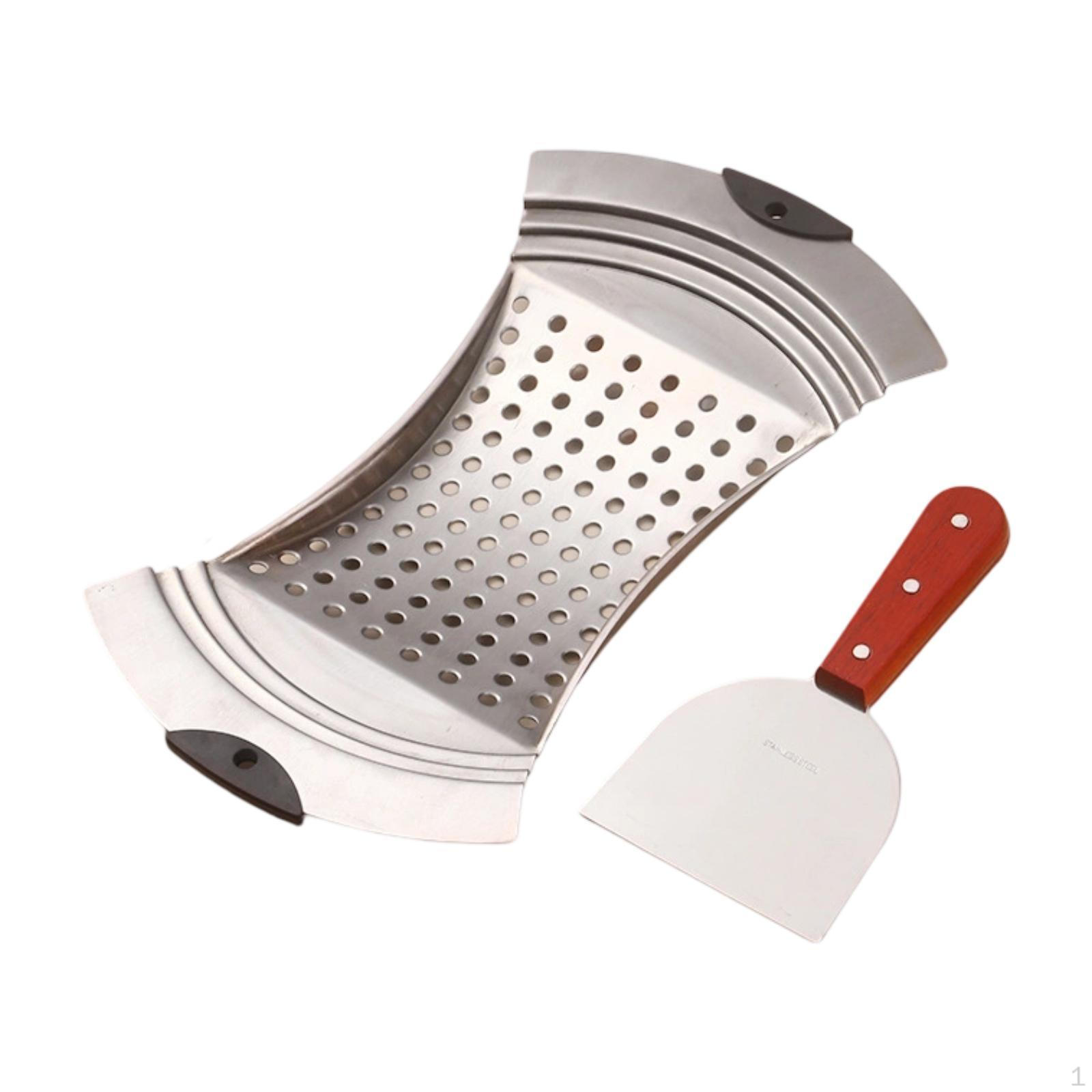 

Инструмент для пасты, рубанок для шпецле с соскребателем для теста, практичный, устойчивый к ржавчине пресс для пельменей Fan Shaped