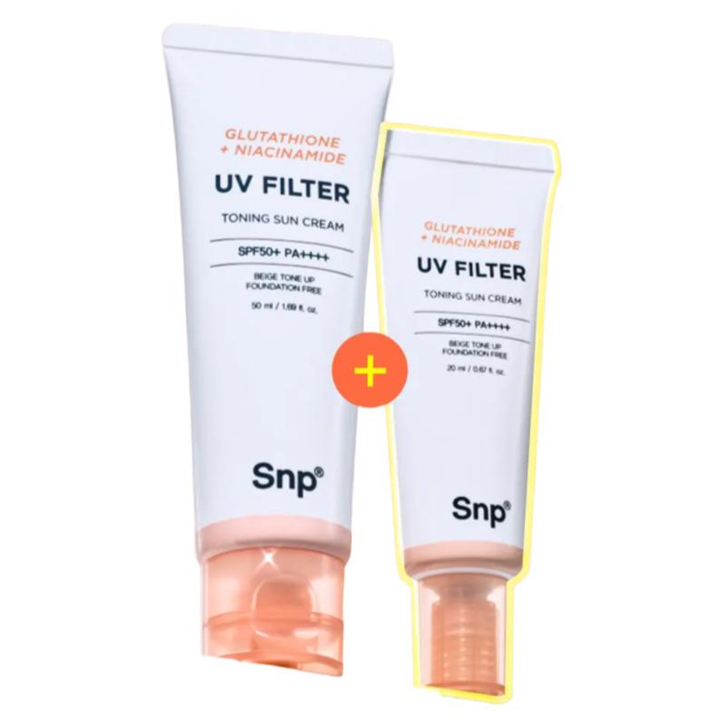 

SNP Glutathione Niacinamide UV Filter Toning Sunscreen 50ml (+20ml)