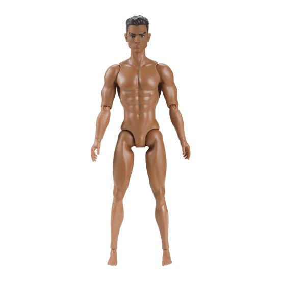 45663 Scale Male Muscular Action Figure Body with Removable Head Highly Articulated Multi-Jointed Figure Ornament