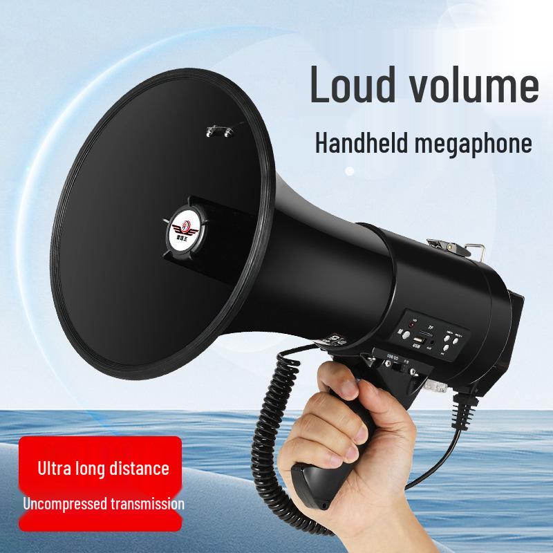 Thunder King RK-87 High Power 50W Bluetooth Megaphone with Recording and Card Slot for Outdoor Use.