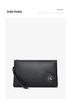 King Paul Men's Genuine Leather Envelope Clutch – Trendy Printed Handbag