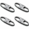 4 PCS Security Anti Theft Zipper Clips Elegant Design Double Opening Carabiner Clips Small Size Zipper Locks Travel