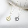 S925 Sterling Silver Portrait Relief Queen Coin Necklace for Women, European and American Ins Personality Trendy Retro Versatile Collarbone Chain