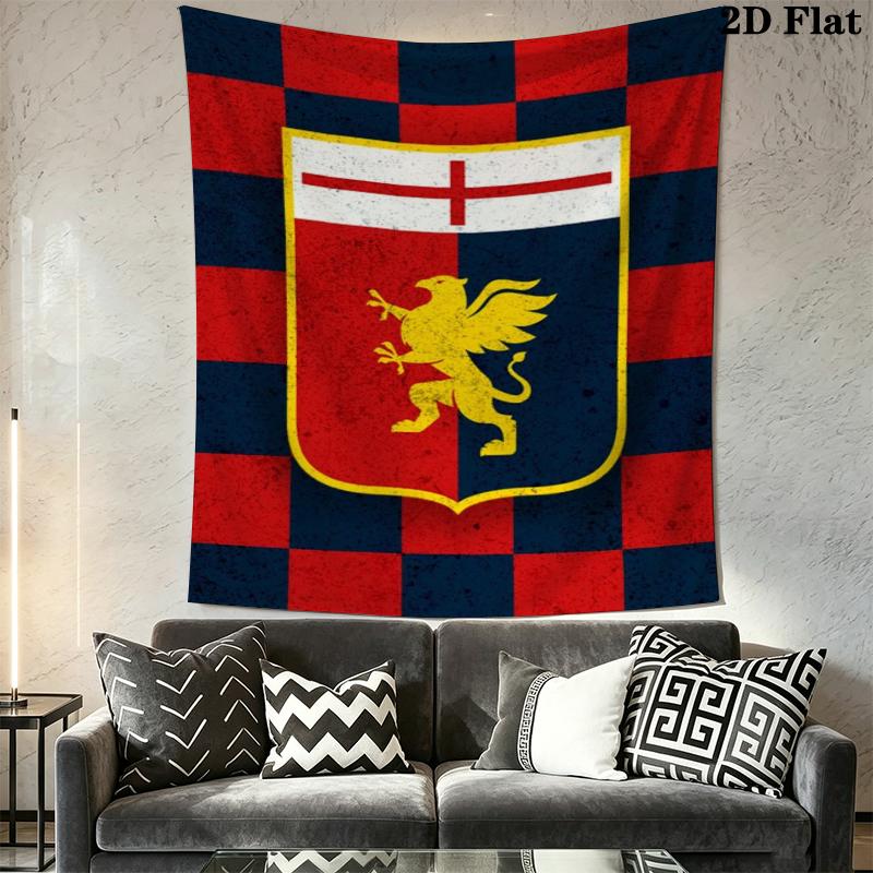 Genoa CFC Wall Tapestry Aesthetic Wall Hanging Printed Fabric Blanket Decorative Tapestries for Bedroom Living Room Home Decor
