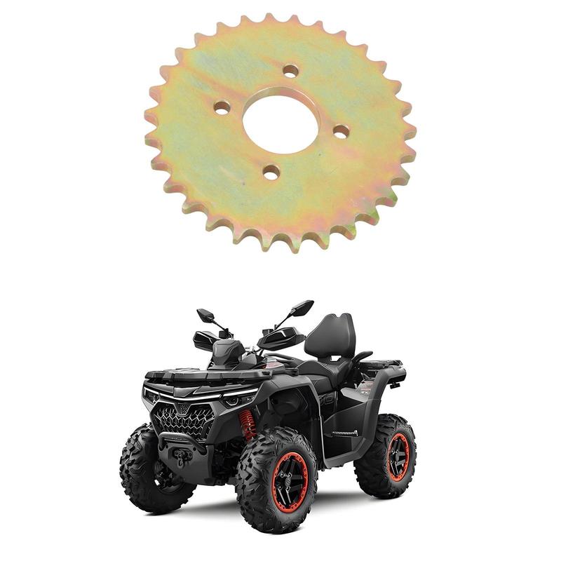 Mini Bike Go Kart Rear Sprocket 30 Teeth Metal Chain Gear for Dirt Bike Quad Vehicle Modification