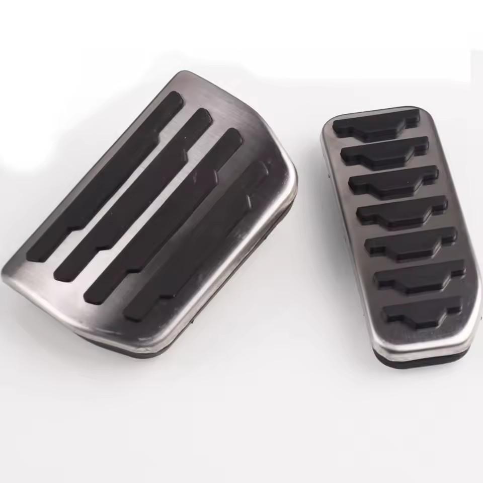 

For Land Rover Range Rover Evoque 2012-2014 2015 2016 2017 Car Fuel Gas Accelerator Brake Pedal Non-Slip Cover Trims Accessories срібний
