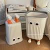 Cute Cartoon Eye Design Trash Can Home Office Bedroom Living Room - Plastic Waste Bin With Feet