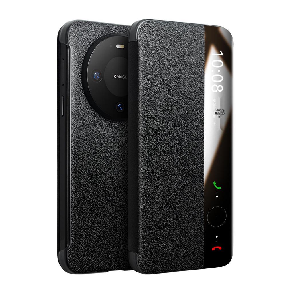 Huawei Mate 80 Pro Max Magnetic Leather Flip Case with Smart Sleep RS Protection