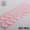 Popular Style New 3D Waterproof Nail Sticker Plastic UV Free Nail Wraps Toe Wraps