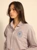[mardimercredi] COTTON SHIRT CHECK_PINK