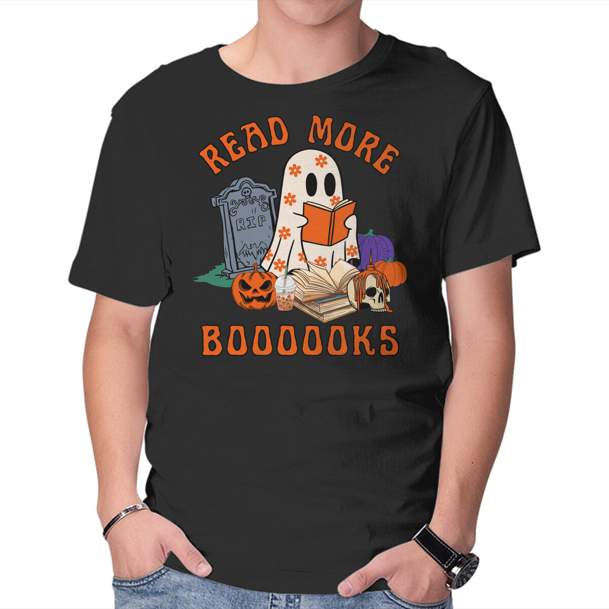 Unisex Crew Neck T-Shirt Read More Books Graphic Short Sleeve Casual Tee XXL
