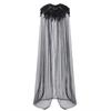 Unisex Cloak Women Halloween Cape Feathers Robe Cosplays Costume Fancy Dress Party Wizard Witch Mantle Magician Outfits