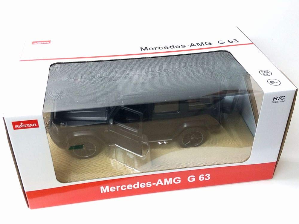 RASTAR Mercedes-Benz (G-Class) G63 AMG Licensed RC 114 Scale Radio-Controlled Car, Black