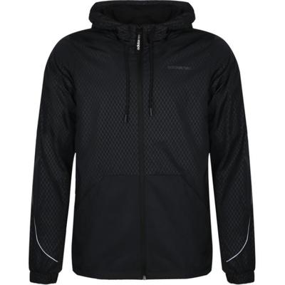 Neo Solid Color Windbreaker Hooded Zip Jacket Men Jackets Black DW8094