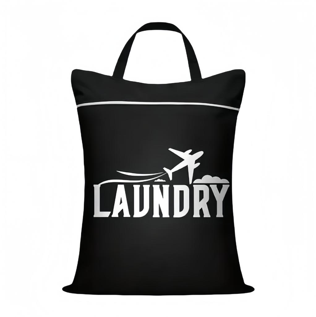 1pc Large Washable Travel Laundry Bag, Suitable for Diapers, Dirty Clothes, Swimwear, Gym, College Dormitory Wet and Dry Bags