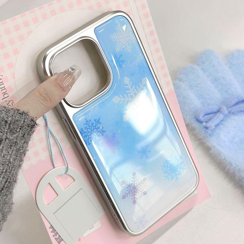 Zhitai Electroplated Silver Edge Drip Glue Case for iPhone 14 Pro/15/13 Pro Max & Huawei P70