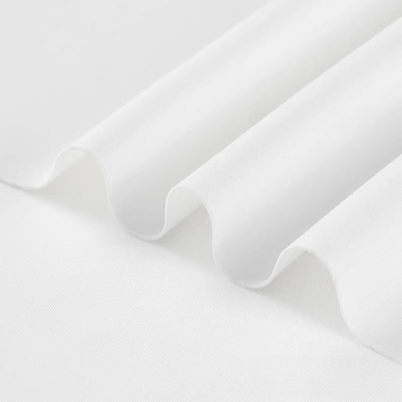 Air Layer Fabric Spring Summer Thin Knit Elastic Soft Breathable Clothing Fabric Cloth Sewing Polyester Spandex Rayon Material