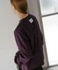 Nounbeleo Cut-Line Label Raglan Sleeve T-Shirt [Knss05Ts20]_Purple