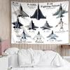 Aircraft Wall Hanging Tapestry Wall Cloth Tapestries Decor Wall Bedroom Decoration