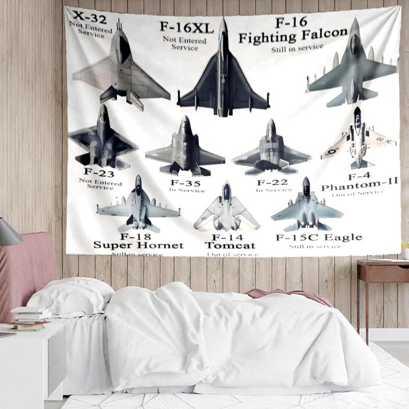 Aircraft Wall Hanging Tapestry Wall Cloth Tapestries Decor Wall Bedroom Decoration