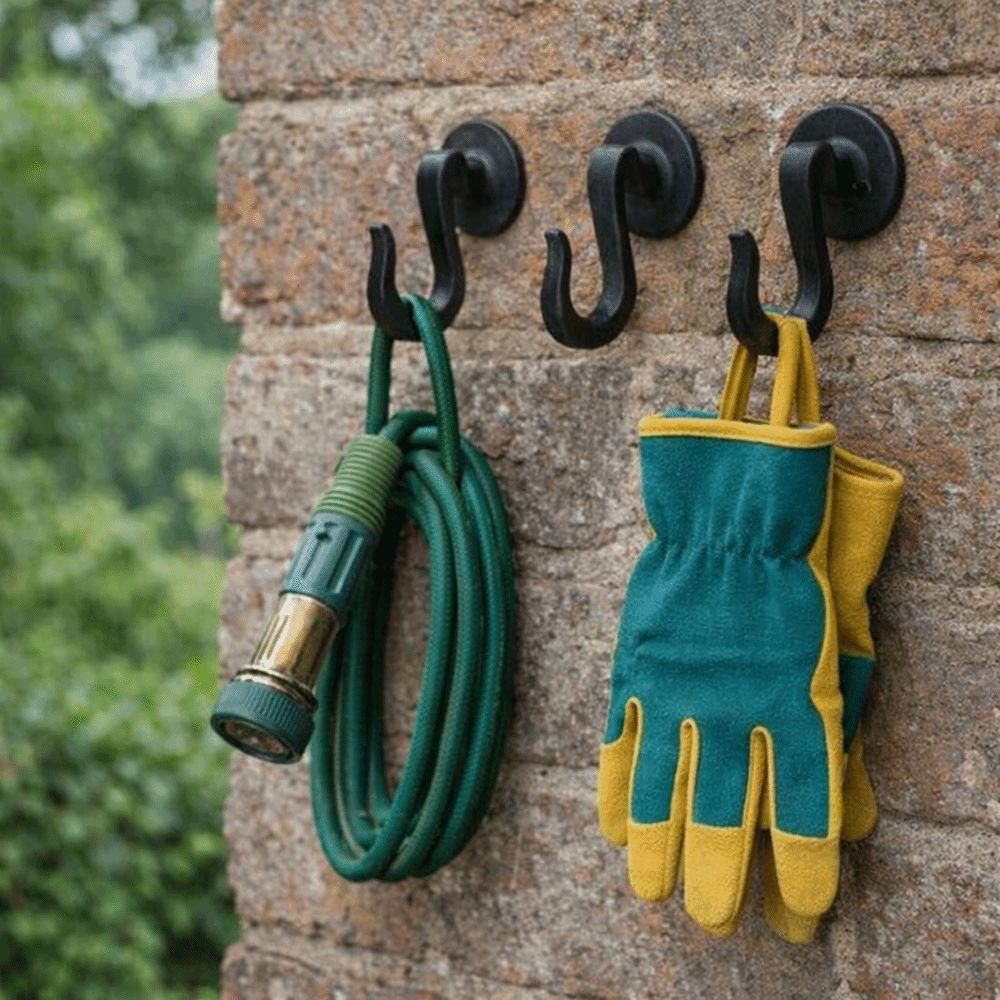 Retro Style Wall-Mounted Shelf Decorative Horticultural Hooks Cast Iron Wall Hooks Outdoor Patio