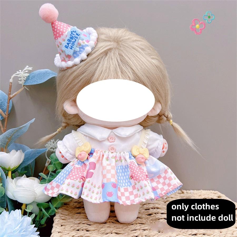 Cute Dress Jk Uniform Clothes For 20Cm Cotton Plush Lolita Dress Up Clothing Skirt Fashion Casual Suit Sock Girl Toy Accessories
