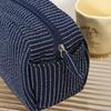 Lightweight Striped Cosmetic Bag Portable Makeup Bag New Storage Bag  Daily Use