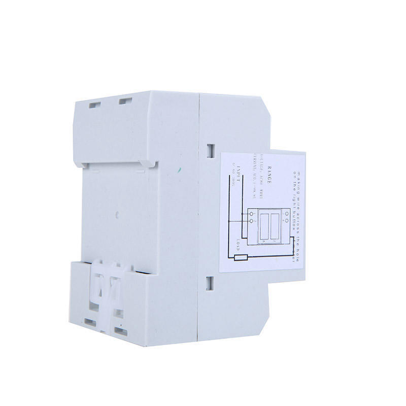 Digital Din-Rail LED Spänning Amperemeter Strömmätare Voltmeter AC80-300V 0,2-99,9A Dual Display