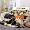 Custom 1pc Haikyuu!! Team Spirit Blanket, Soft And Comfortable Blanket, Casual Warm, Camping Travel Blanket, Birthday Gift Q91286