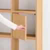 MUJI Stacking Shelf with Wooden Doors and Oak Veneer, 83907976