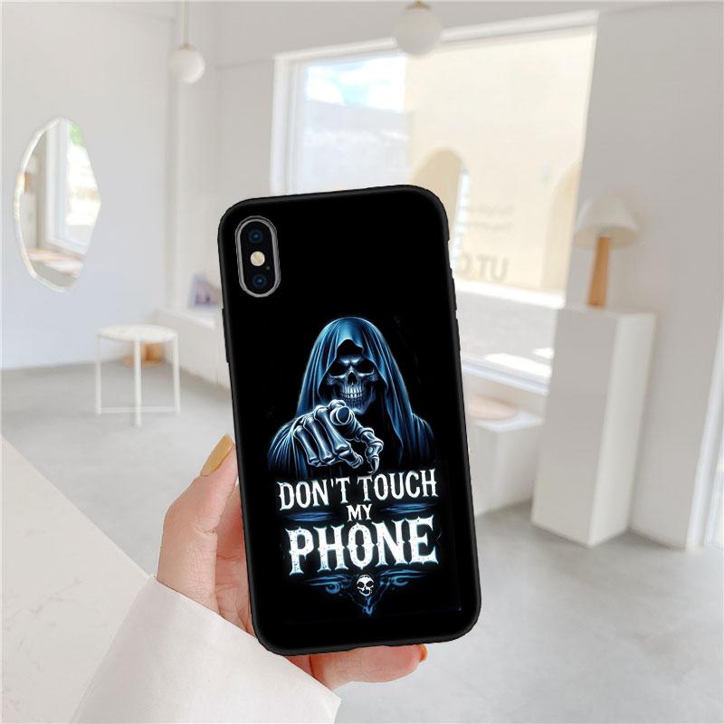 BF97 Skeleton Skull Grim Reaper Soft Shell Phone Case for Redmi Note 13 14 Pro+ Plus A3 A3X 13X 13C 13R 14S 14C 14R
