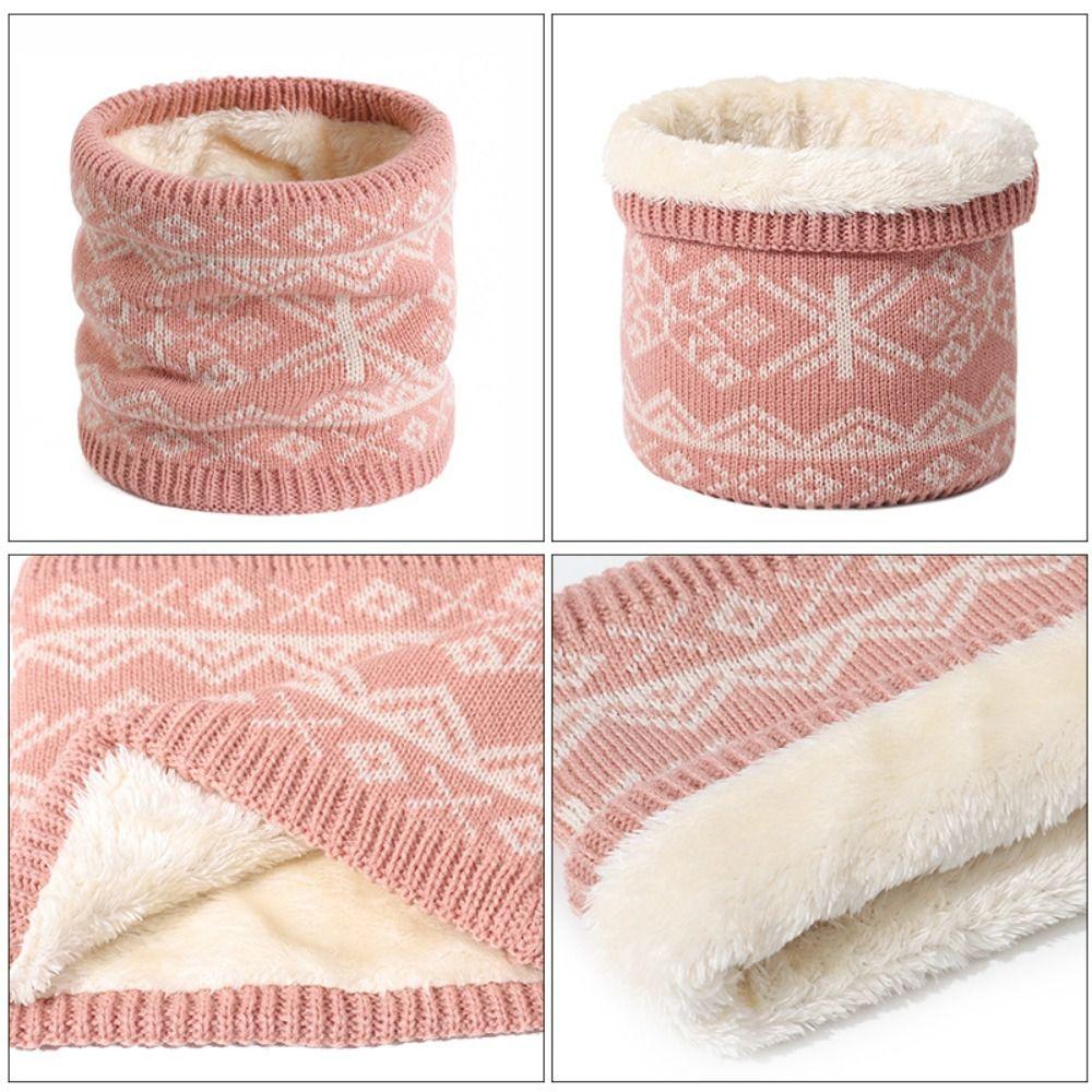 Plush Neck Scarves Thickened Lining Pullover Cap Fashion Sport Scarf