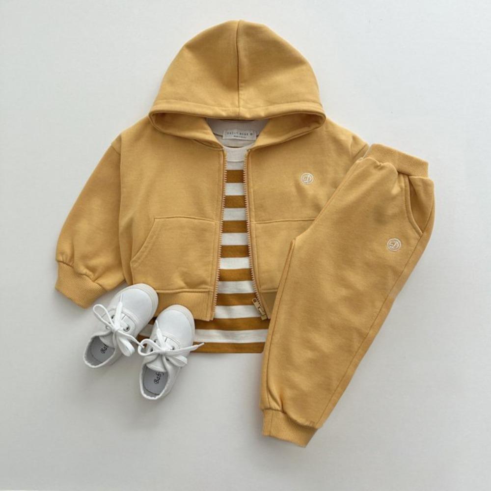 Children's Hoodie Set Autumn New Children's Hoodie Set Zip-Up Cardigan Hooded Boys' & Girls' Trousers Two-Piece Set